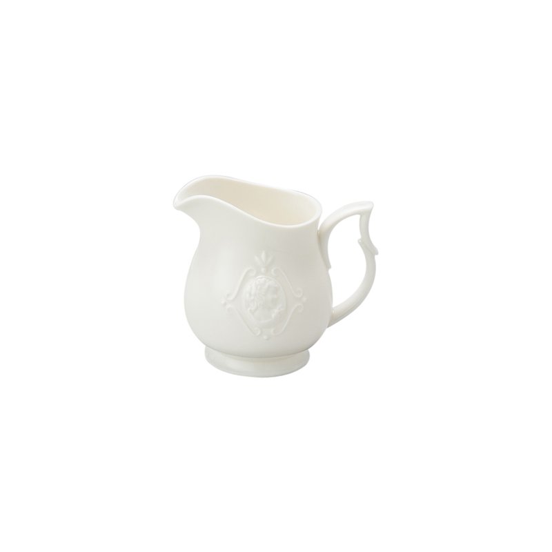 leiteira de porcelana super white queen lyor 8565 casa cafe e mel