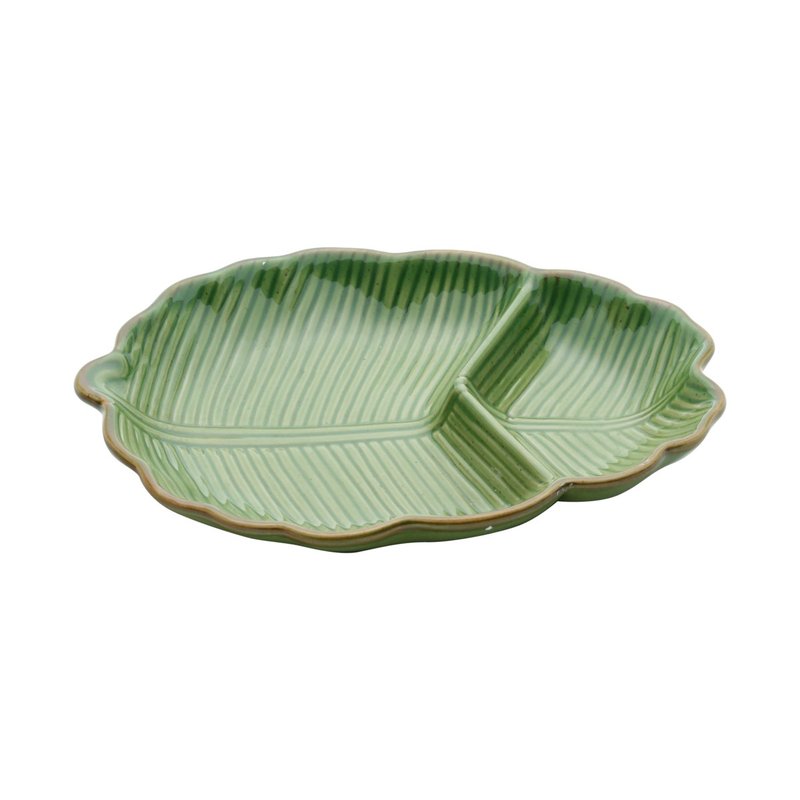 petisqueira de ceramica banana leaf verde 4125 lyor casa cafe e mel 1