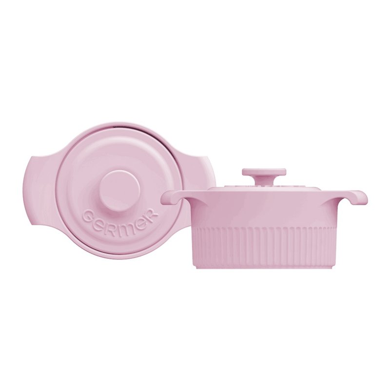 mini cacarola de porcelana com tampa rosa bebe2 8877810 24 00 germer casa cafe mel