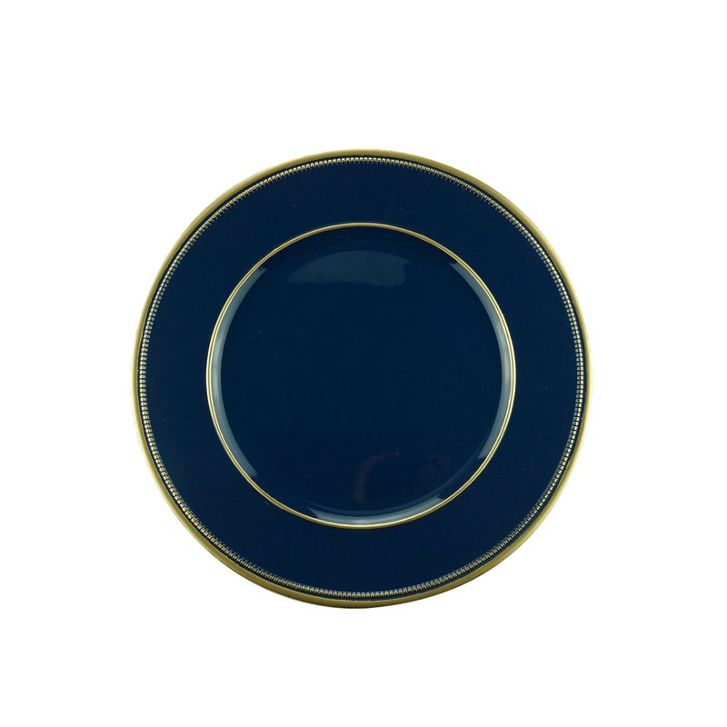 sousplat para cha de plastico azul com dourado 61239 bon gourmet casa cafe mel 2