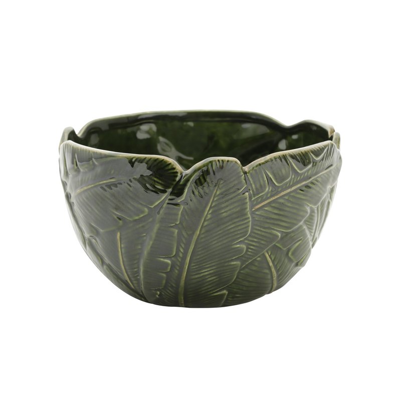 bowl petisqueira de ceramica banana leaf 12xo21cm 4337 lyor casa cafe mel 2