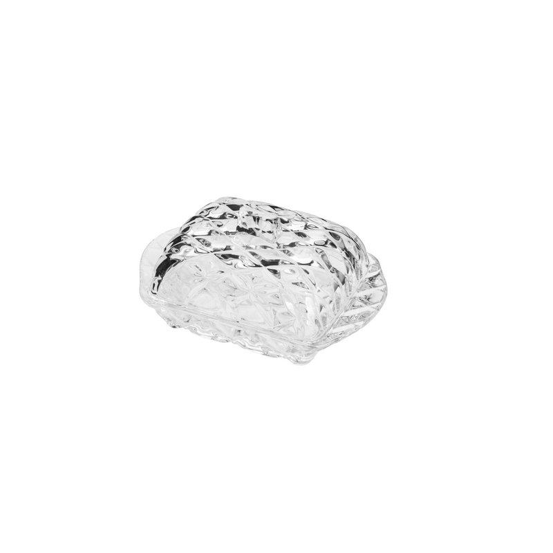manteigueira de cristal deli diamond 17x08x10cm 7476 lyor casa cafe mel 1