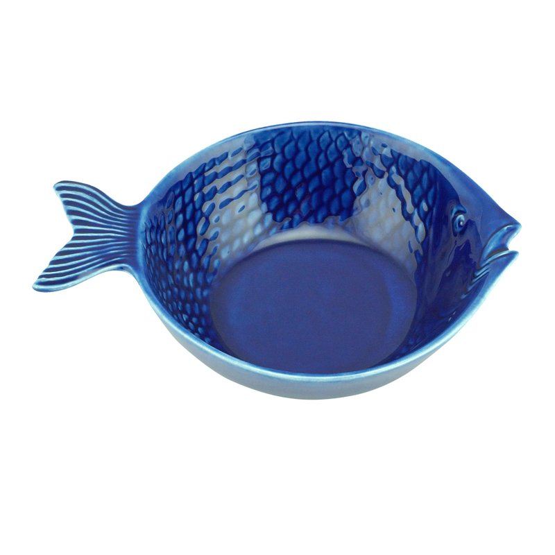 bowl de ceramica peixe ocean azul 20x15cm 28099 bon gourmet casa cafe mel 1