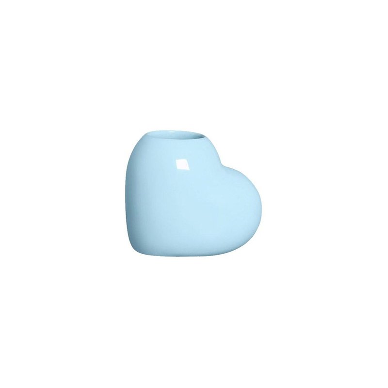 mini vaso decorativo ceramica coracao azul 79 436a silveira casa cafe mel 2