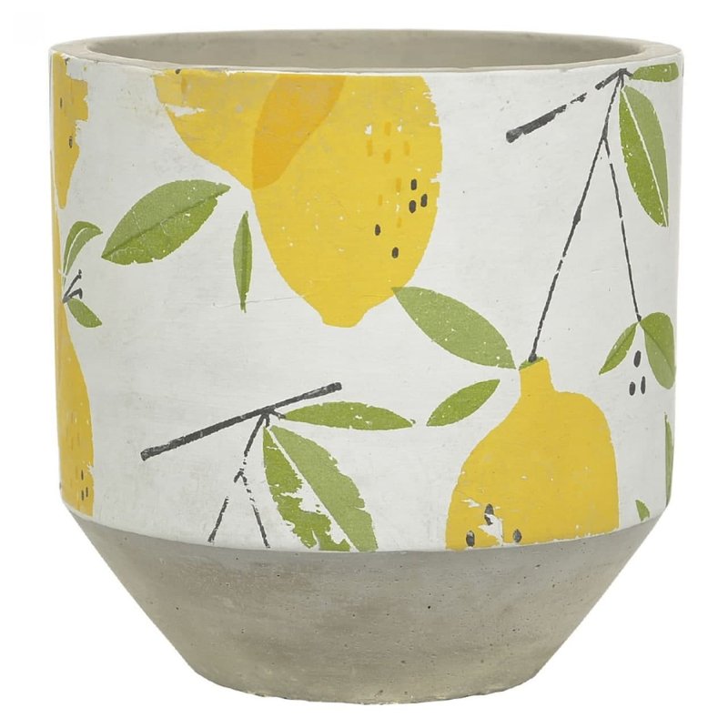 vaso decorativo de cimento limao siciliano 14x14cm 68984001 d a casa cafe mel
