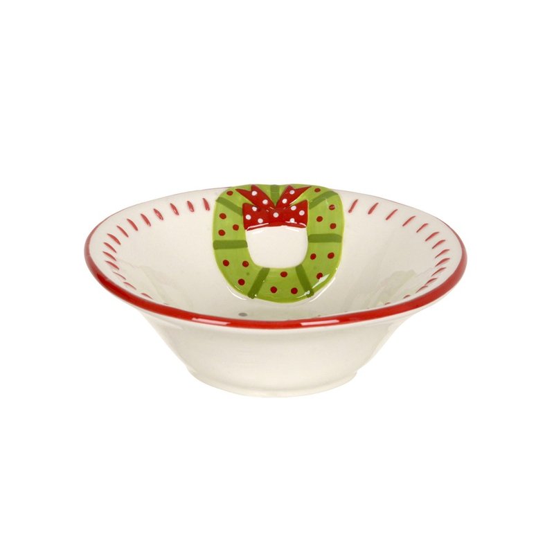 bowl ceramica guirlanda de natal 15x15m 74513001 d a casa cafe mel 1