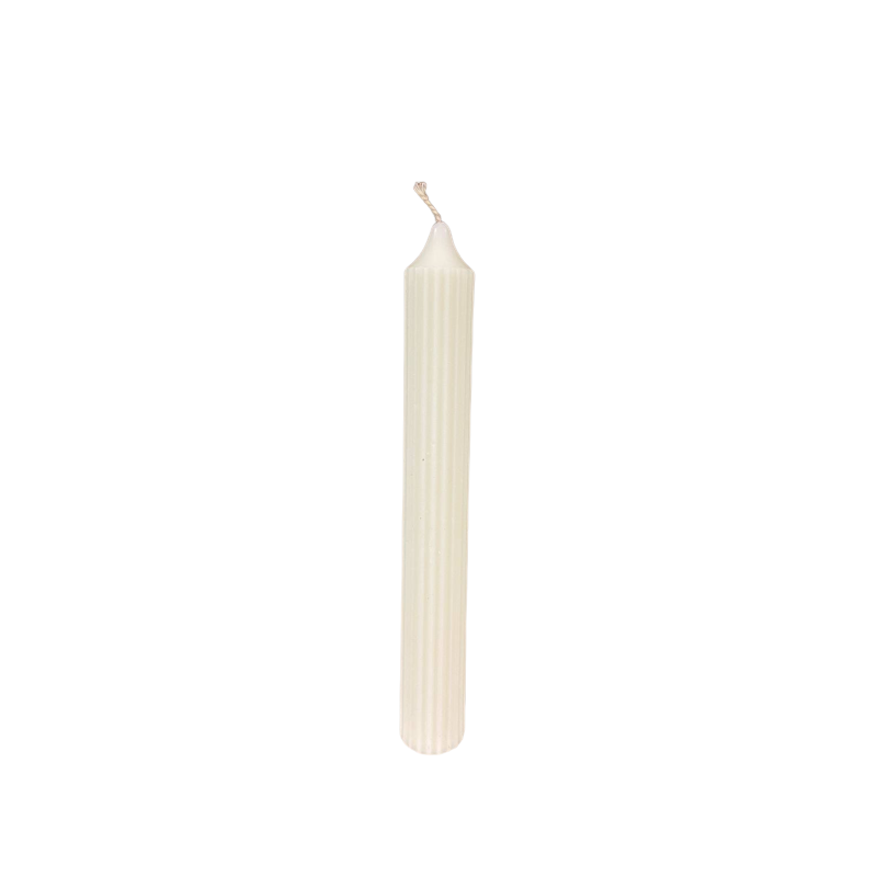 0021 veconjunto 2 velas riscada fina ponta cera vegetal off white 18x2 5cm